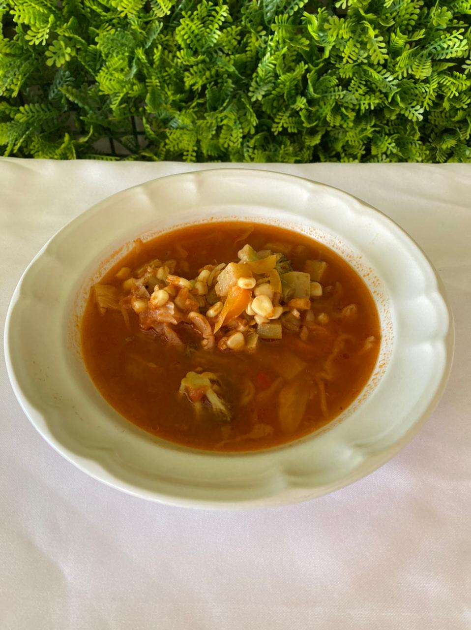 SOPA DE VERDURAS EN JITOMATE